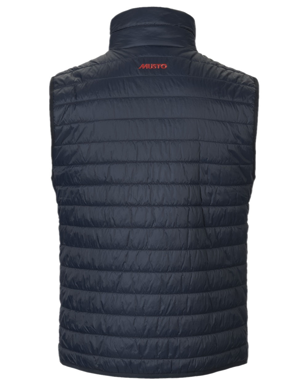 Navy Coloured Musto Mens Original Lite Puffer Vest on white background 