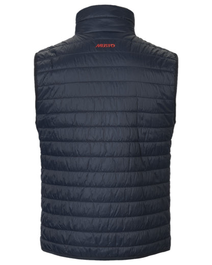Navy Coloured Musto Mens Original Lite Puffer Vest on white background 