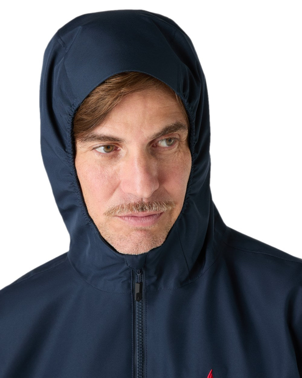 Navy Coloured Musto Mens Original Rain Jacket on white background 