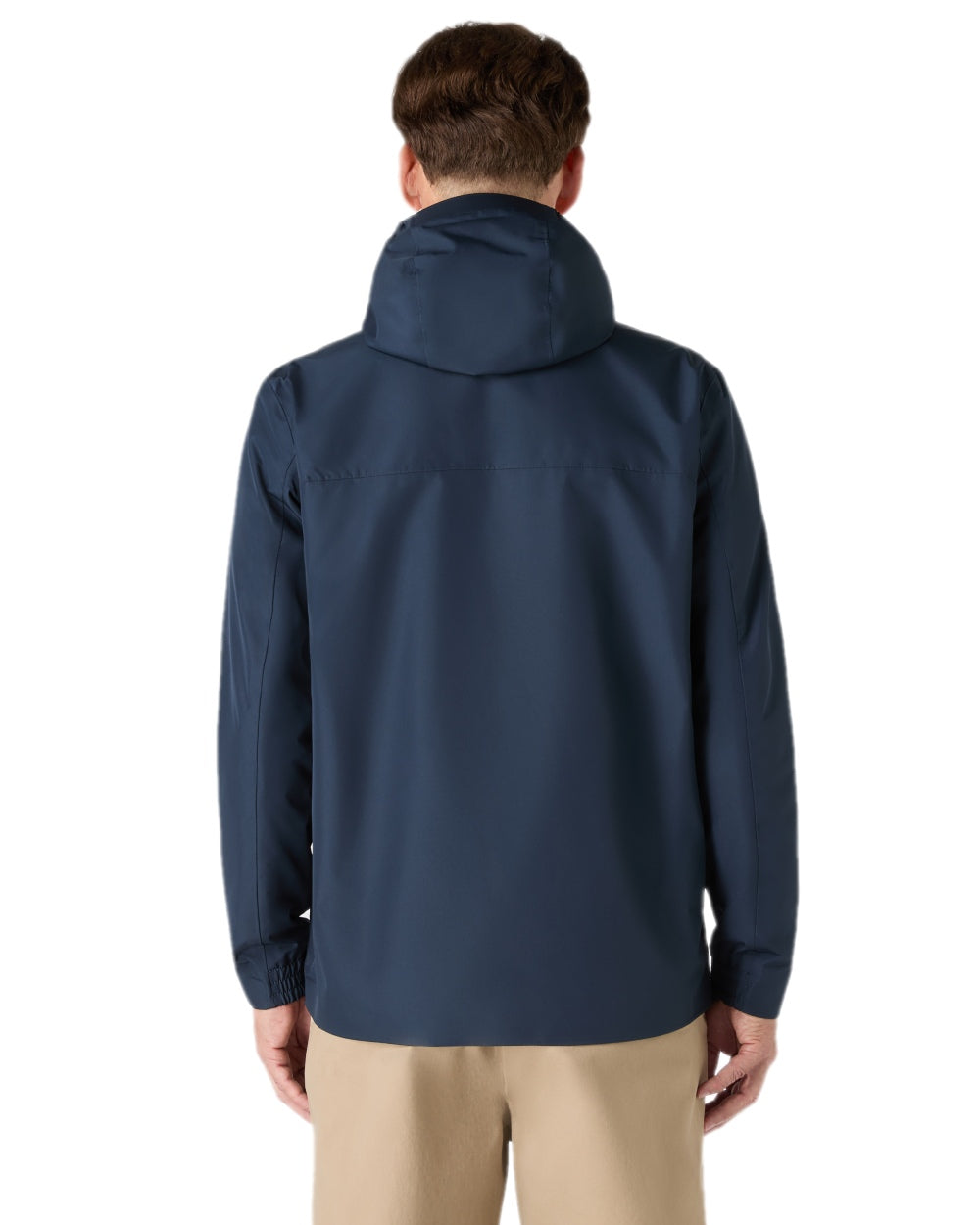 Navy Coloured Musto Mens Original Rain Jacket on white background 