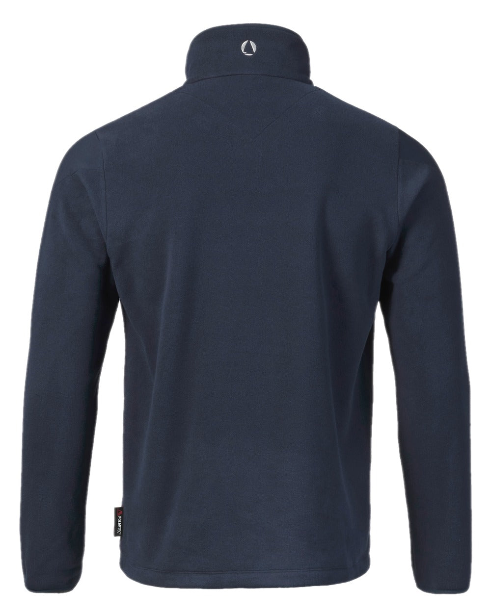 Navy Coloured Musto Mens Polartec Snap Pullover Fleece on white background 