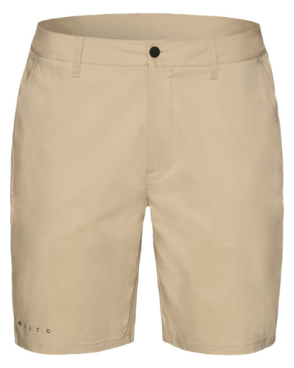Beige Coloured Musto Mens Rib Fast Dry Shorts on white background 