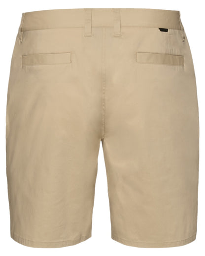 Beige Coloured Musto Mens Rib Fast Dry Shorts on white background 