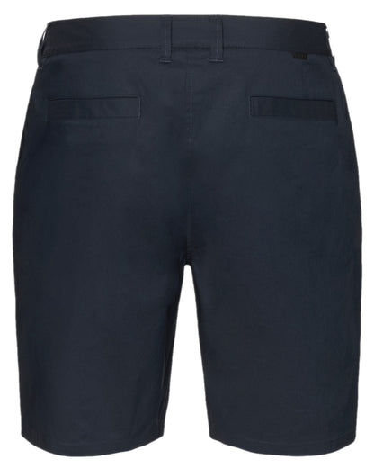 Navy Coloured Musto Mens Rib Fast Dry Shorts on white background 