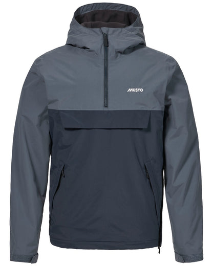 Navy Ombre coloured Musto Mens Snug Anorak on white background 