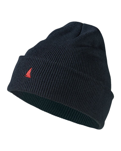 Navy Coloured Musto Original Beanie on white background 