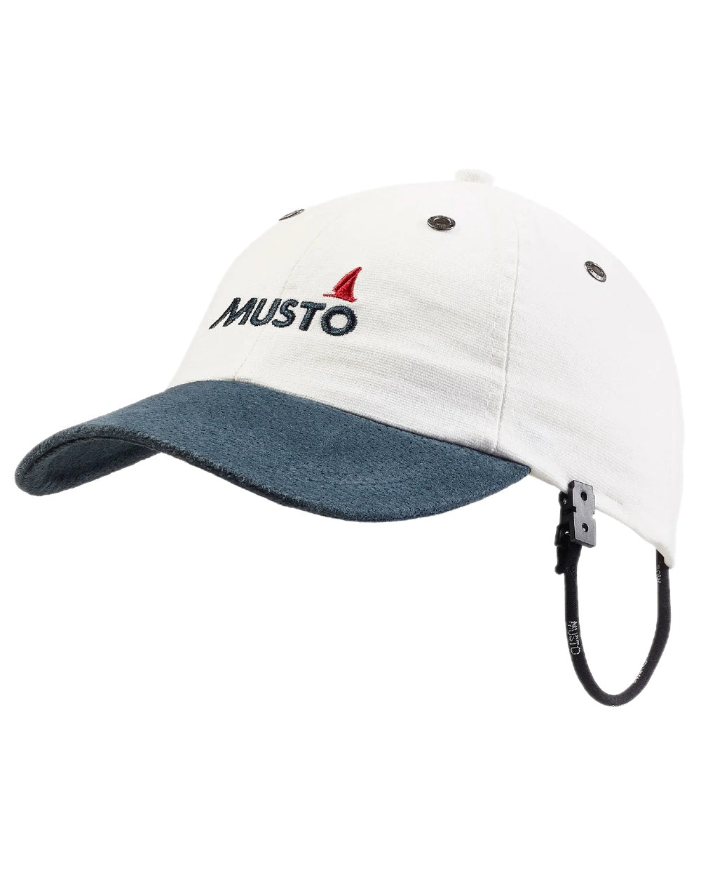 Antique Sail White Coloured Musto Original Crew Cap on white background 