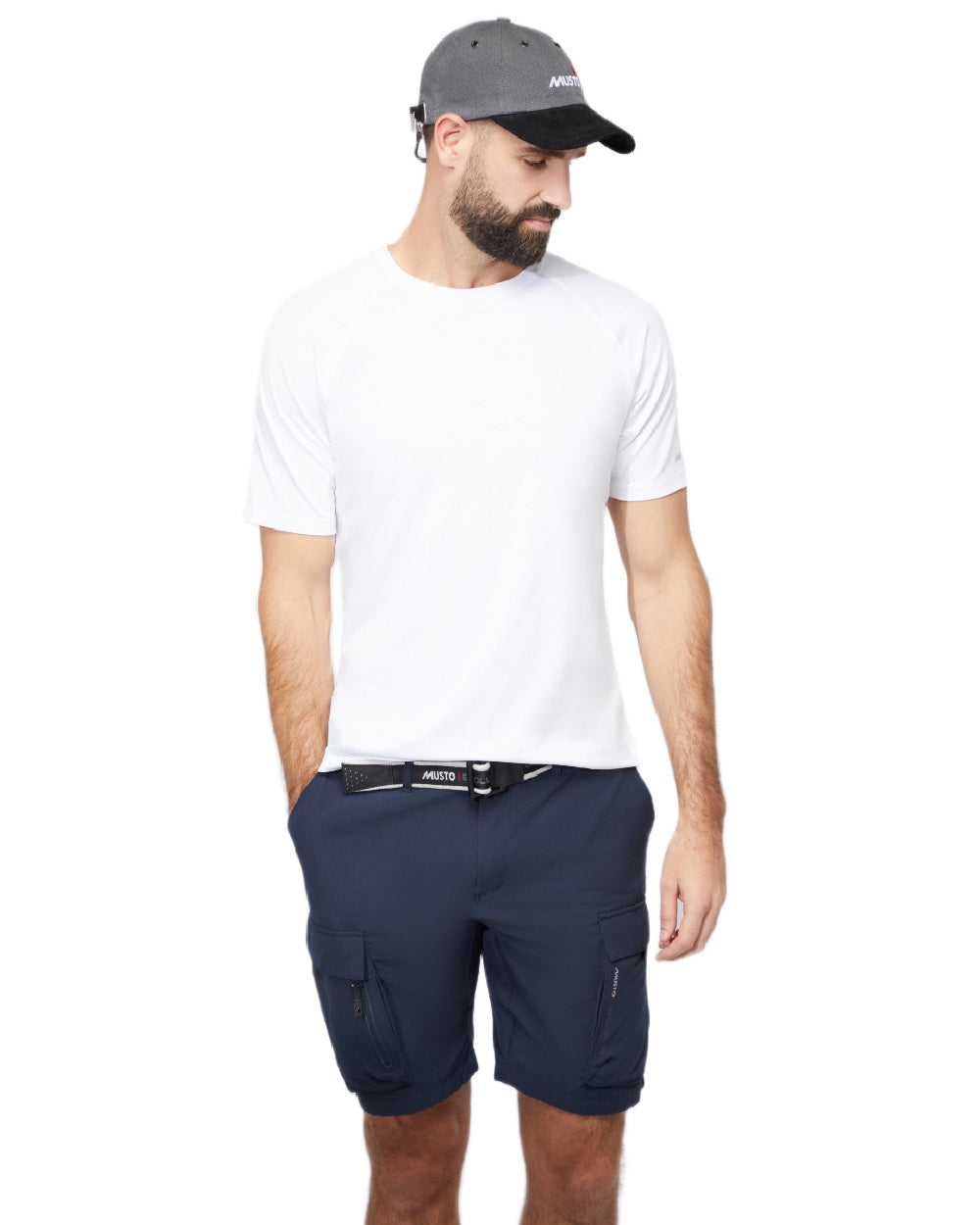 Dark Grey Coloured Musto Original Crew Cap on white background 