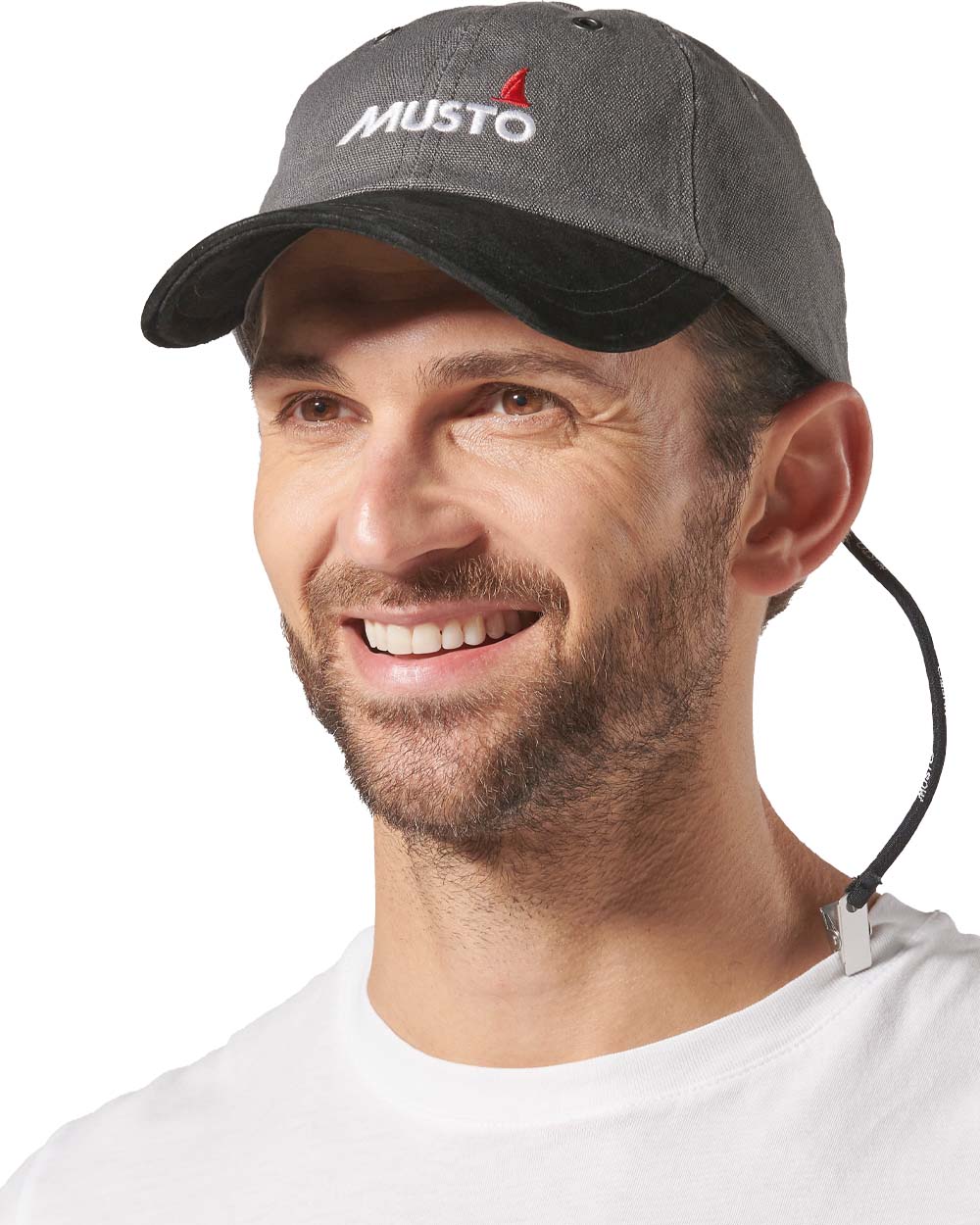 Dark Grey Coloured Musto Original Crew Cap on white background 
