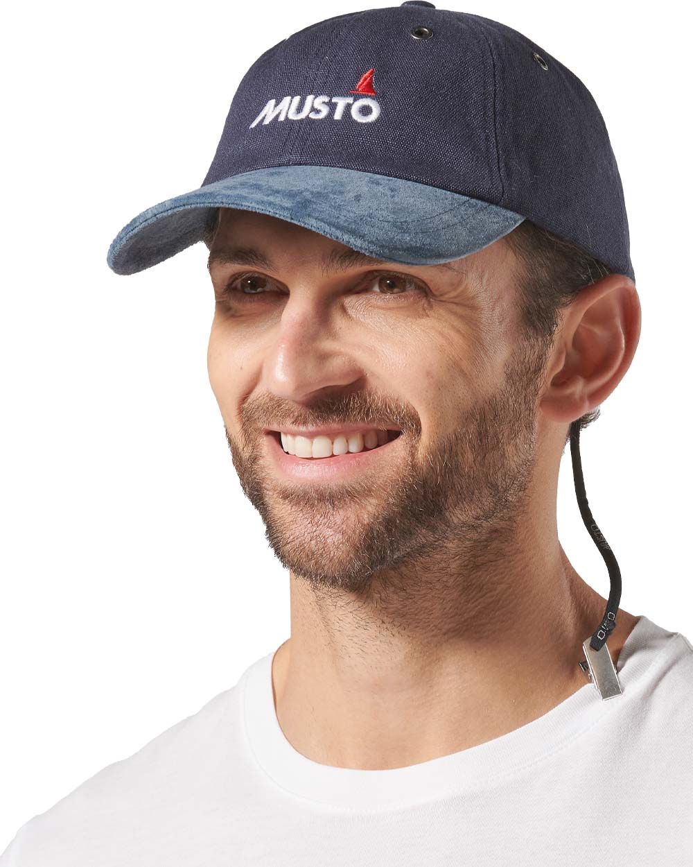 True Navy Coloured Musto Original Crew Cap on white background 