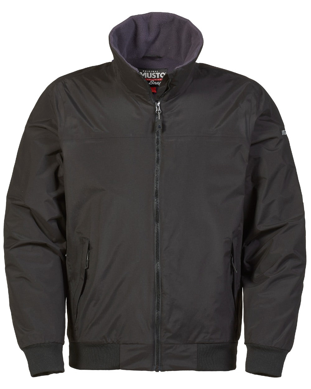 Black coloured Musto Snug Blouson Jacket 2.0 on white background 