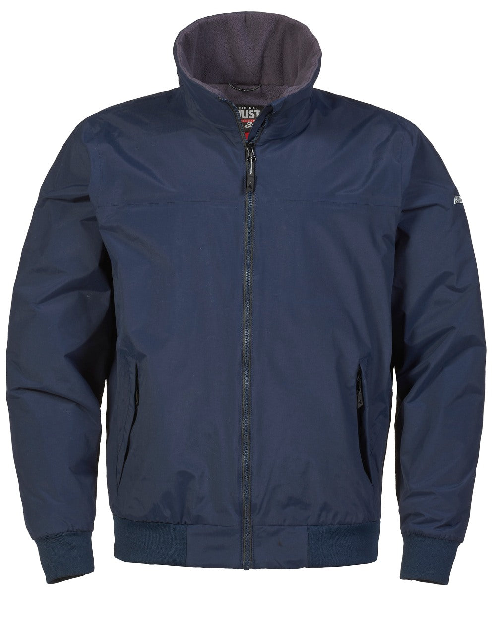 Navy Carbon coloured Musto Snug Blouson Jacket 2.0 on white background 