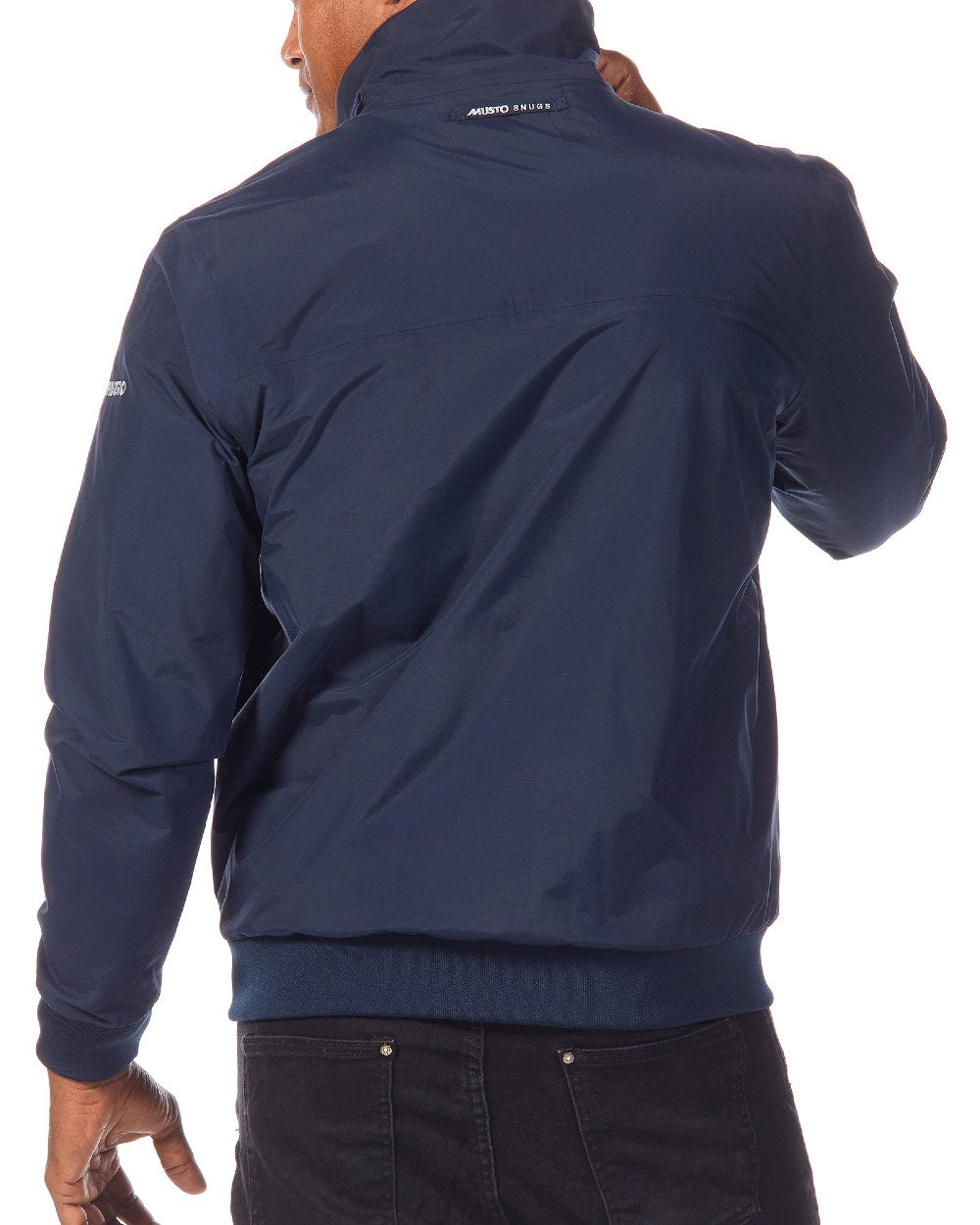 Navy Red coloured Musto Snug Blouson Jacket 2.0 on white background 