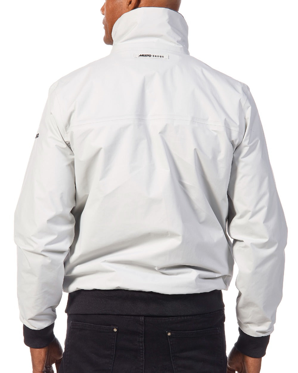 Platinum coloured Musto Snug Blouson Jacket 2.0 on white background 