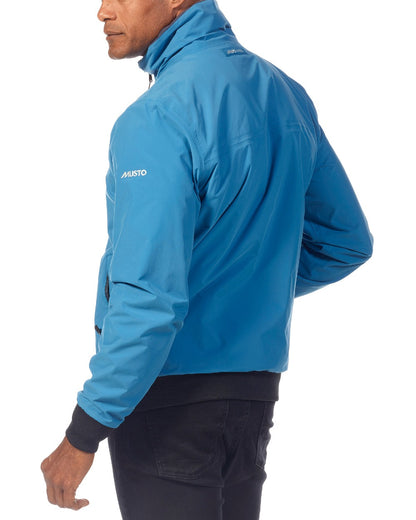 Vallarta Blue coloured Musto Snug Blouson Jacket 2.0 on white background 