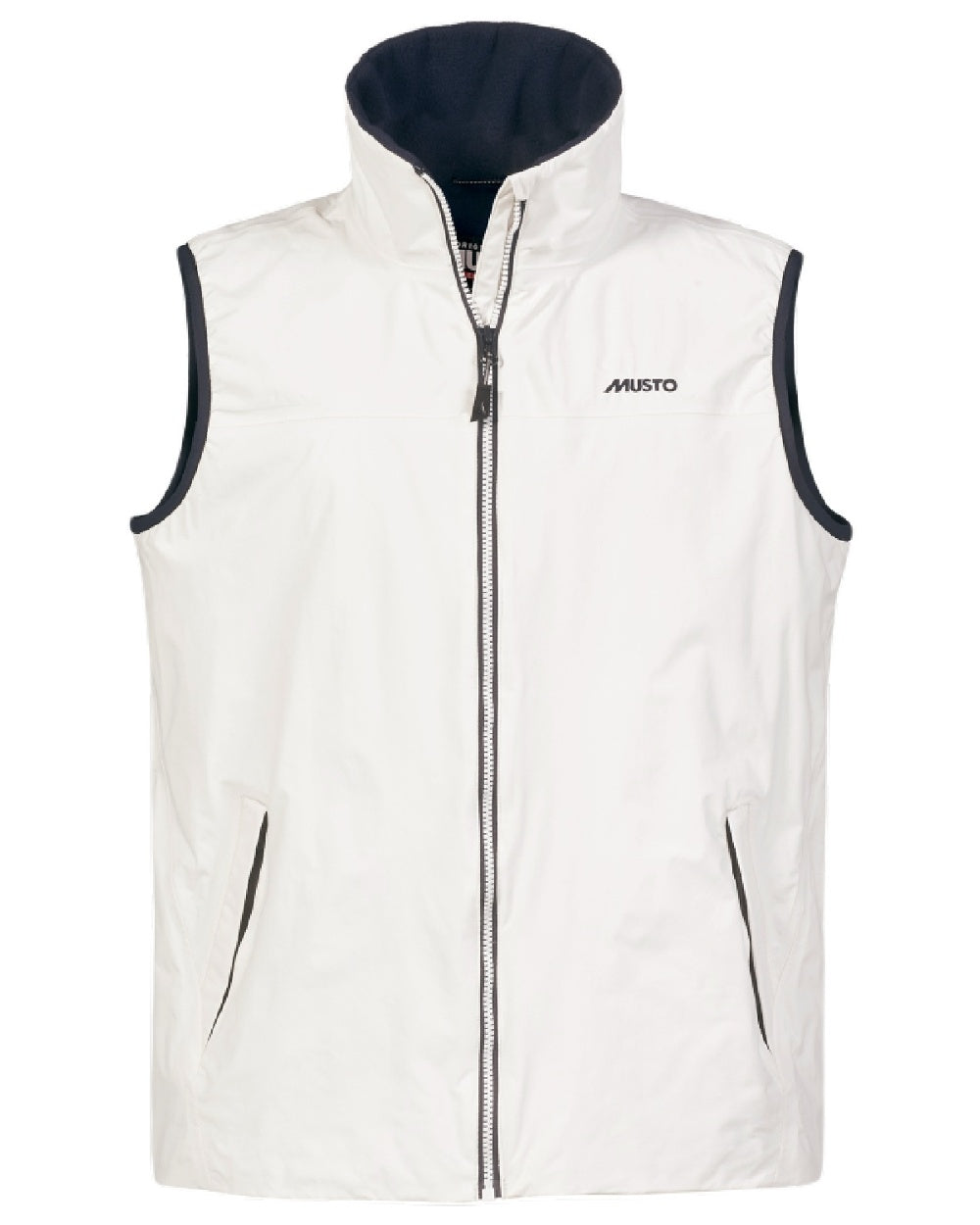 Antique Sailing White Musto Snug Vest 2.0 On A White Background 