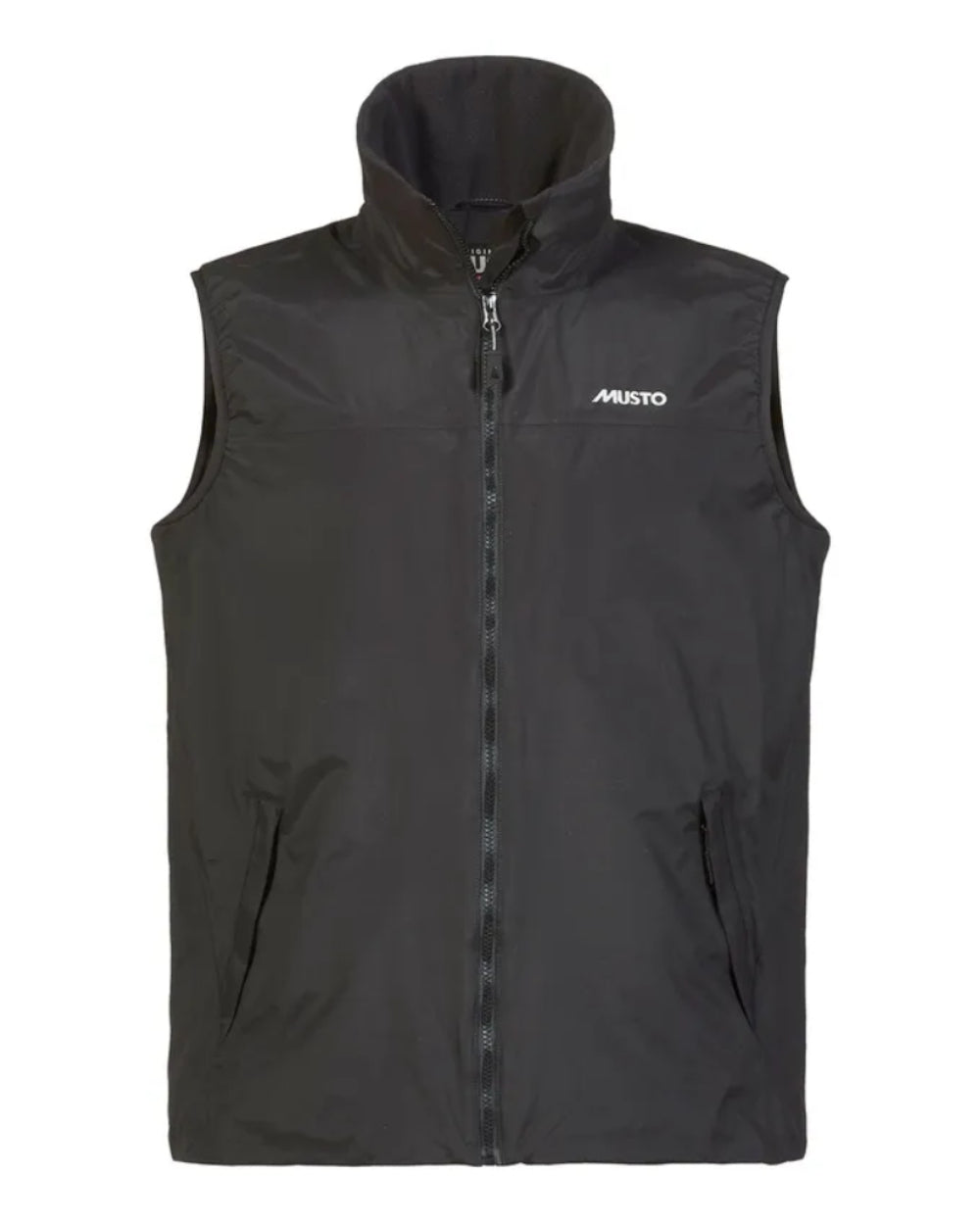 Black Coloured Musto Snug Vest 2.0 on white background 