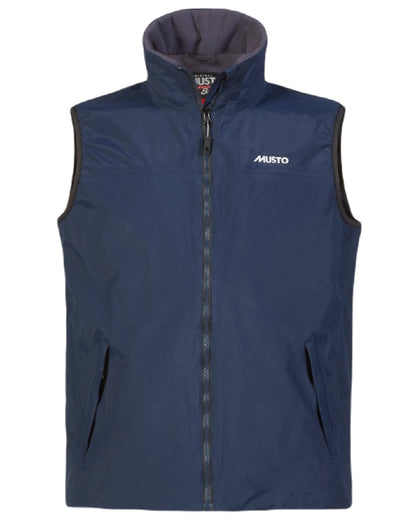 Navy-Cinder Musto Snug Vest 2.0 On A White Background 