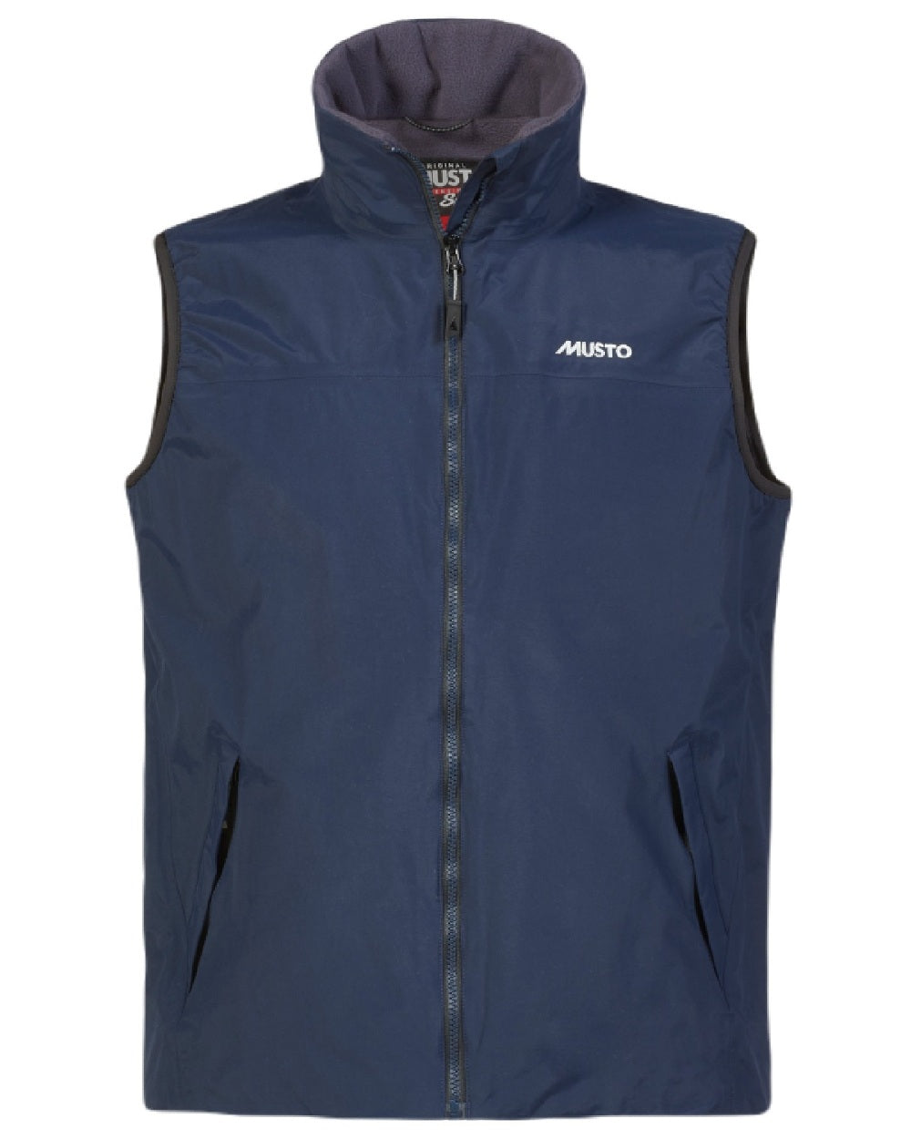 Navy/Cinder Musto Snug Vest 2.0 On A White Background 