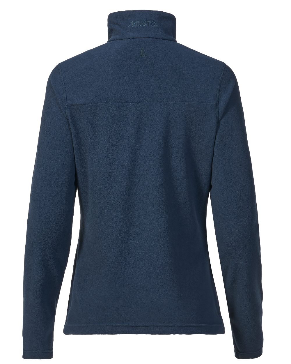 Navy coloured Musto Women Corsica 100G Half Zip Fleece 2.0 on white background 