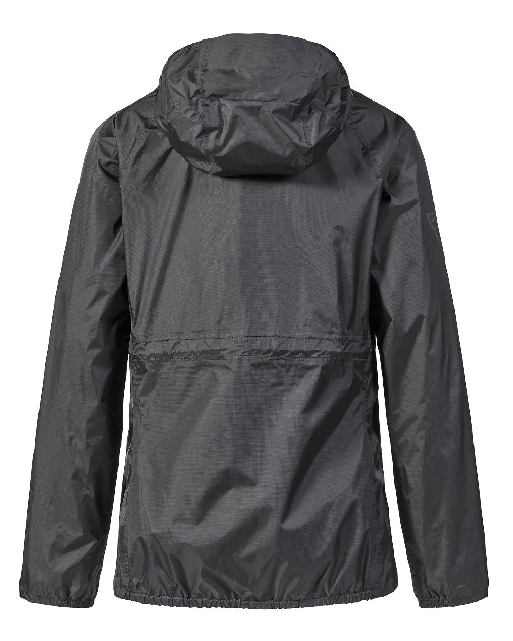 Black coloured Musto Women Evolution Packable Shell Jacket on white background  