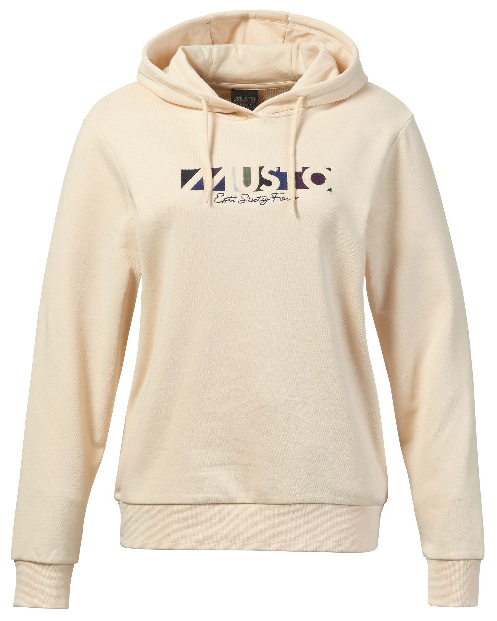 Oat Coloured Musto Womens 1964 Hoodie On A White Background 