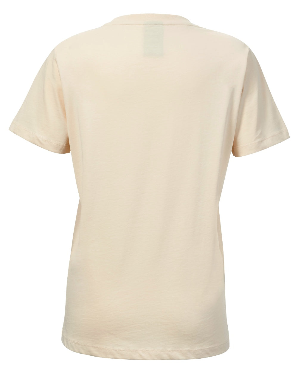 Oat Coloured Musto Womens 1964 Short Sleeve T-Shirt On A White Background 