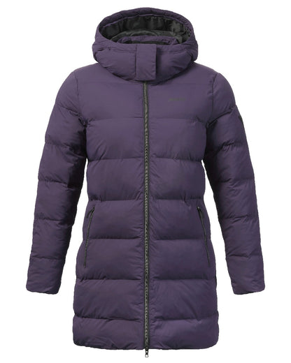 Mulberry Coloured Musto Womens Active Puffer Coat on white background 