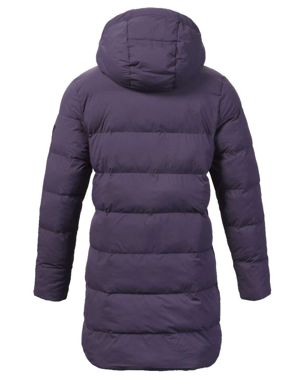 Mulberry Coloured Musto Womens Active Puffer Coat on white background 