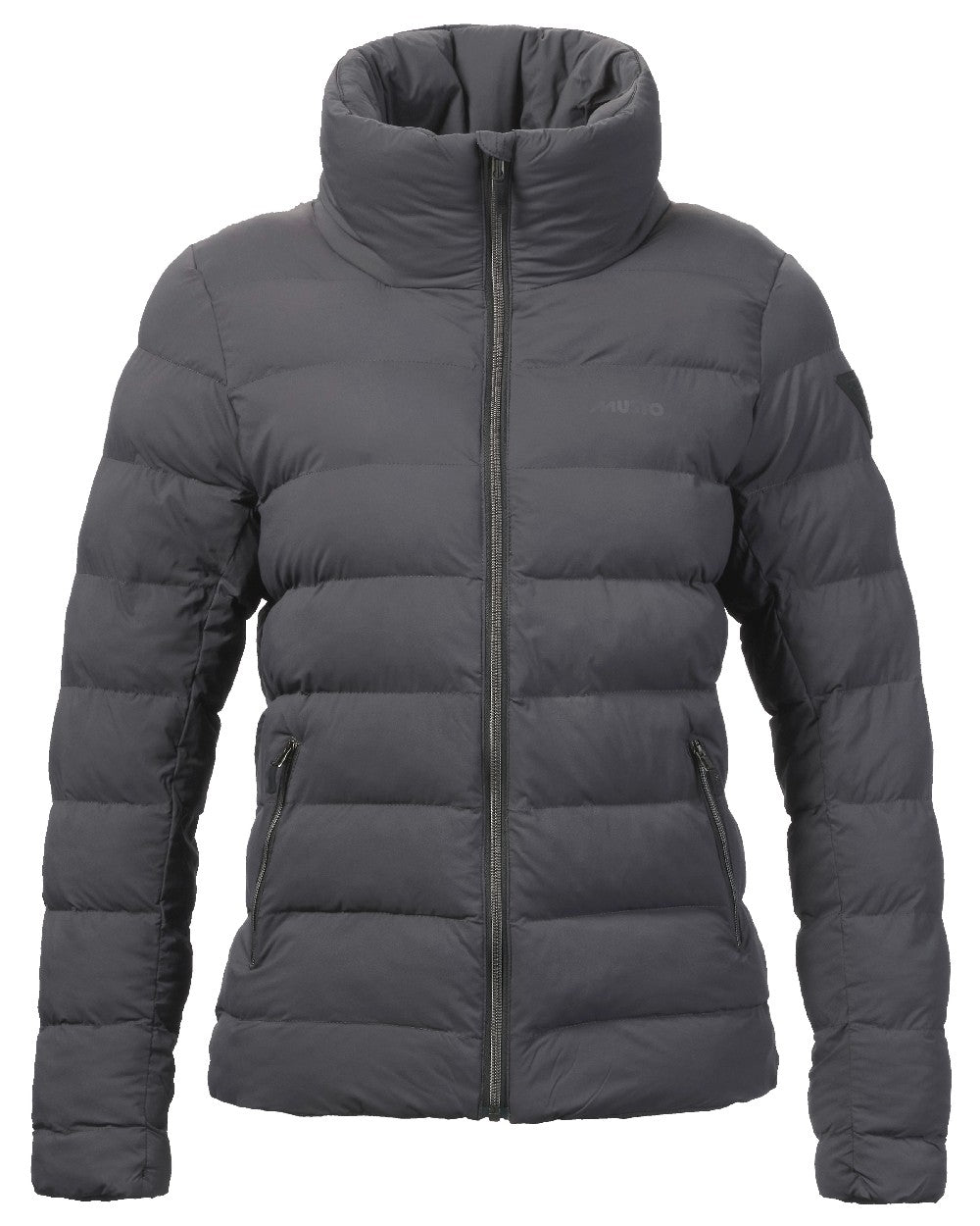 Carbon Coloured Musto Womens Active Puffer Jacket on white background 