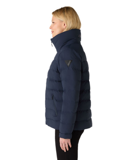 Navy Coloured Musto Womens Active Puffer Jacket on white background 