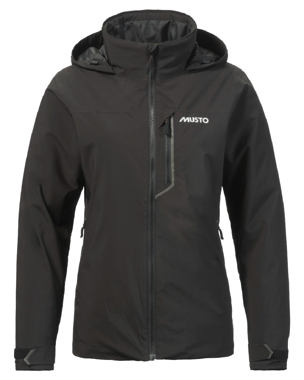 Black Coloured Musto Womens Br1 Primaloft Midlayer Jacket on white background 