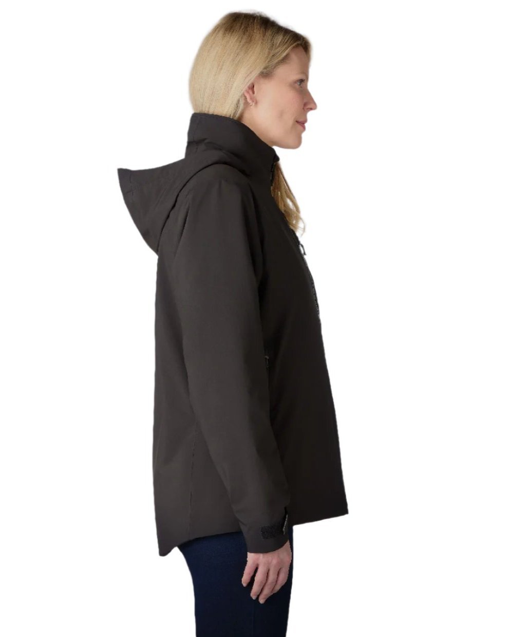 Black Coloured Musto Womens Br1 Primaloft Midlayer Jacket on white background 