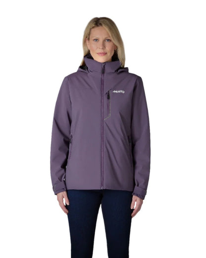 Mulberry Coloured Musto Womens Br1 Primaloft Midlayer Jacket on white background 