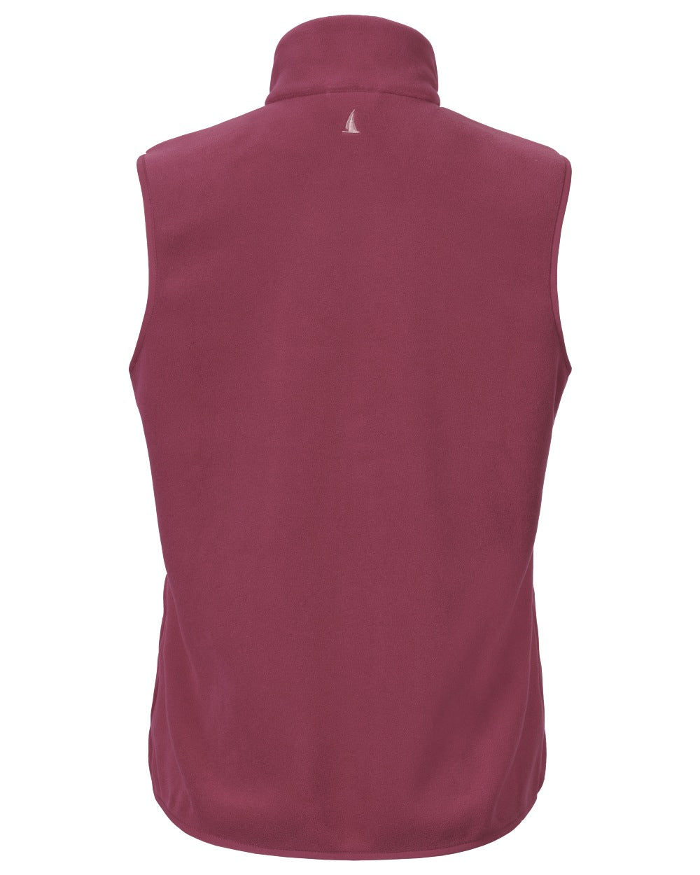 Very Berry coloured Musto Womens Classic Fleece Vest on white background 