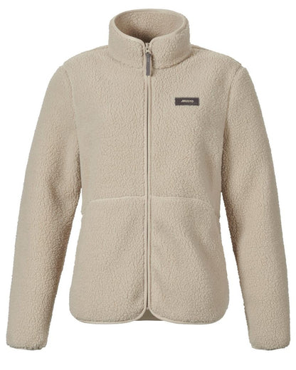Pure Cashmere Coloured Musto Womens Cover Deep Pile Fleece Jacket on white background 