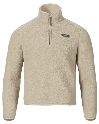 Pure Cashmere coloured Musto Womens Cover Deep Pile Fleece Pullover on white background 