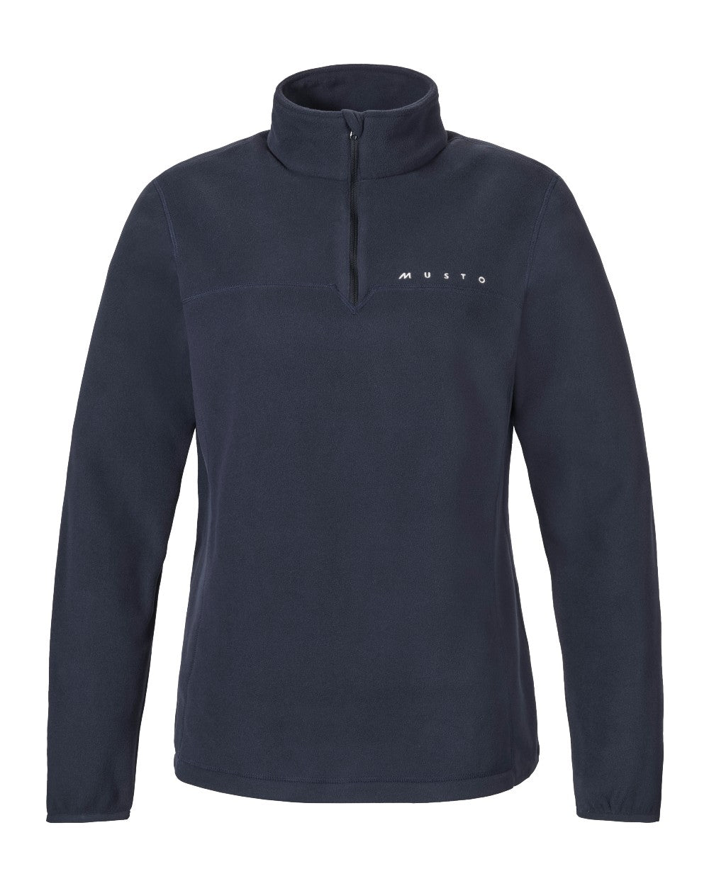 Navy Coloured Musto Mens Cover Deep Pile Fleece Vest on white background 