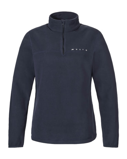 Navy Coloured Musto Mens Cover Deep Pile Fleece Vest on white background 