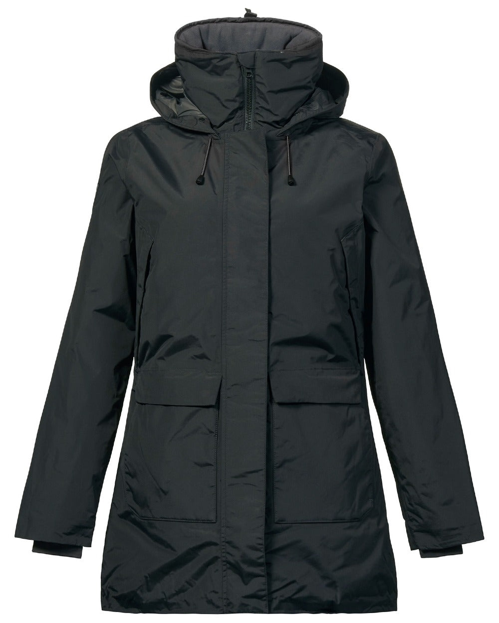 Black coloured Musto Womens Headland Pertex Primaloft Parka on white background 