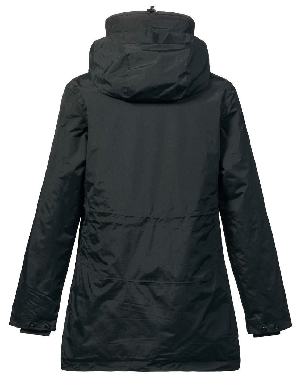 Black coloured Musto Womens Headland Pertex Primaloft Parka on white background 