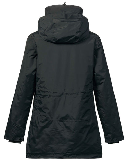 Black coloured Musto Womens Headland Pertex Primaloft Parka on white background 