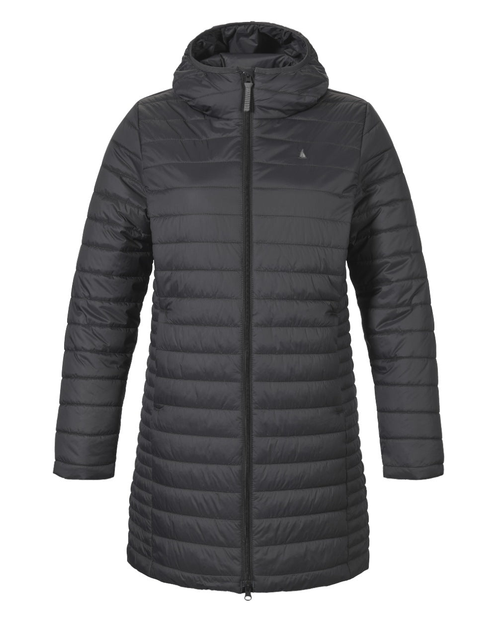 Carbon Coloured Musto Womens Original Lite Puffer Coat on white background 