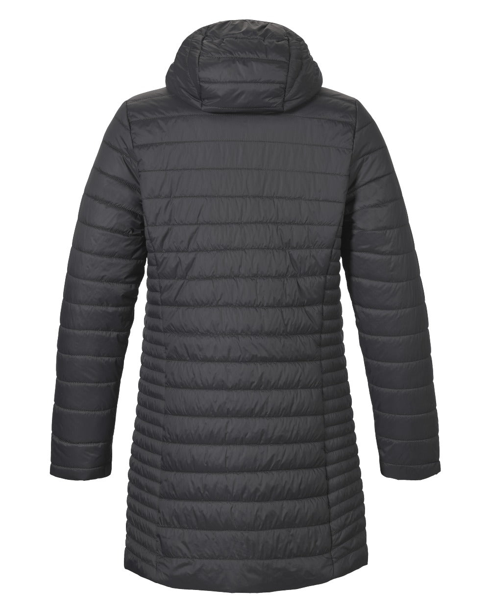 Carbon Coloured Musto Womens Original Lite Puffer Coat on white background 
