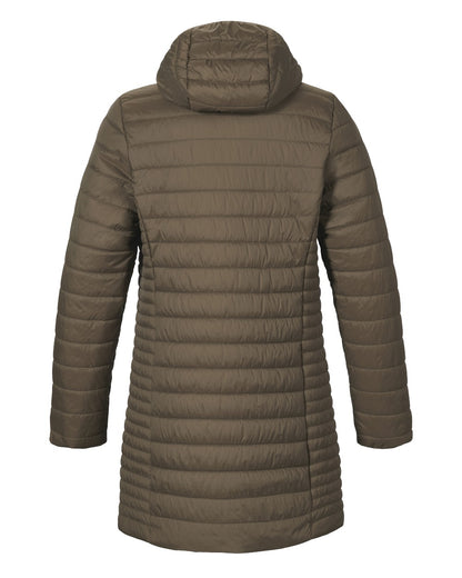 Crocodile Coloured Musto Womens Original Lite Puffer Coat on white background 