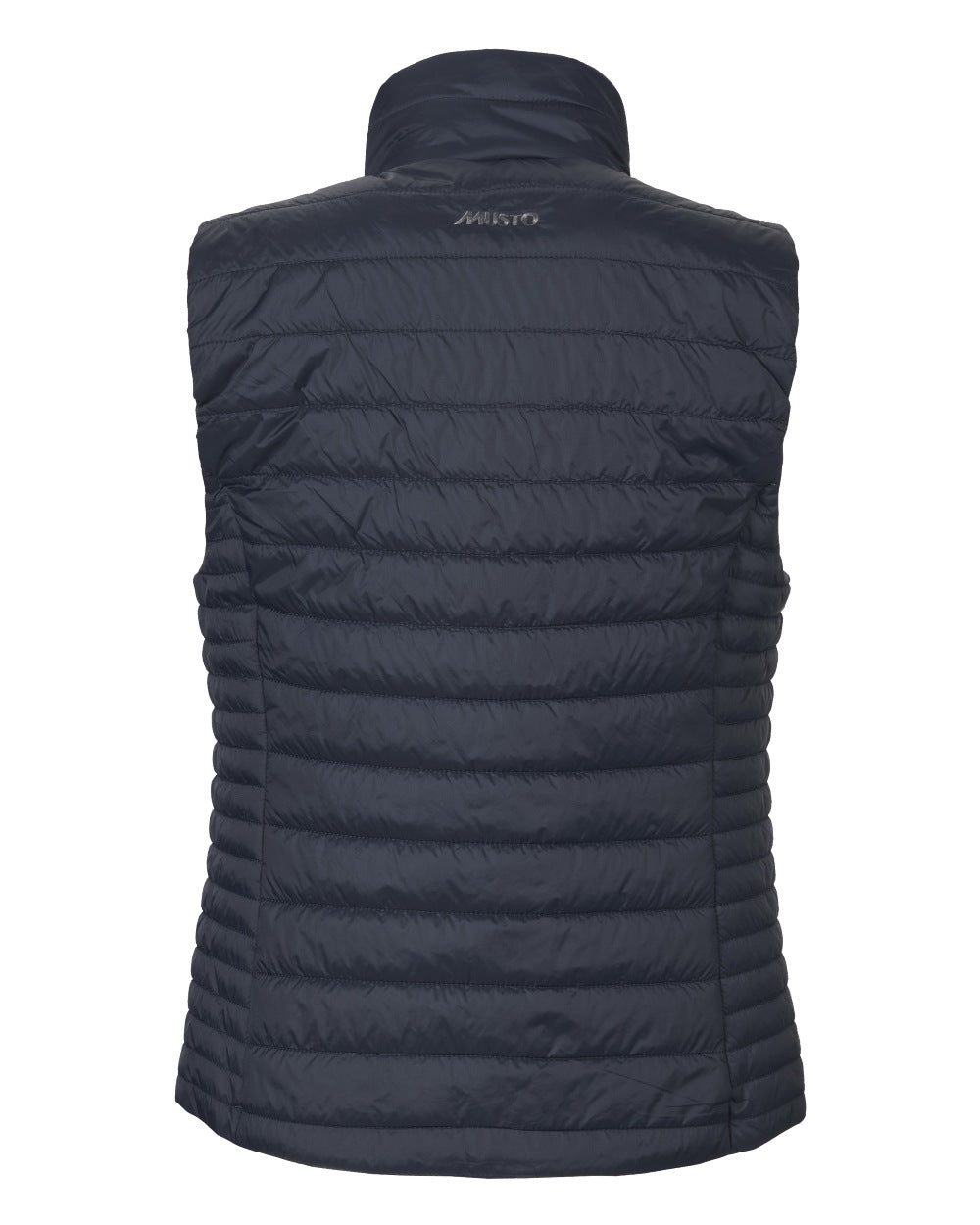 Navy Coloured Musto Womens Original Lite Puffer Vest on white background 