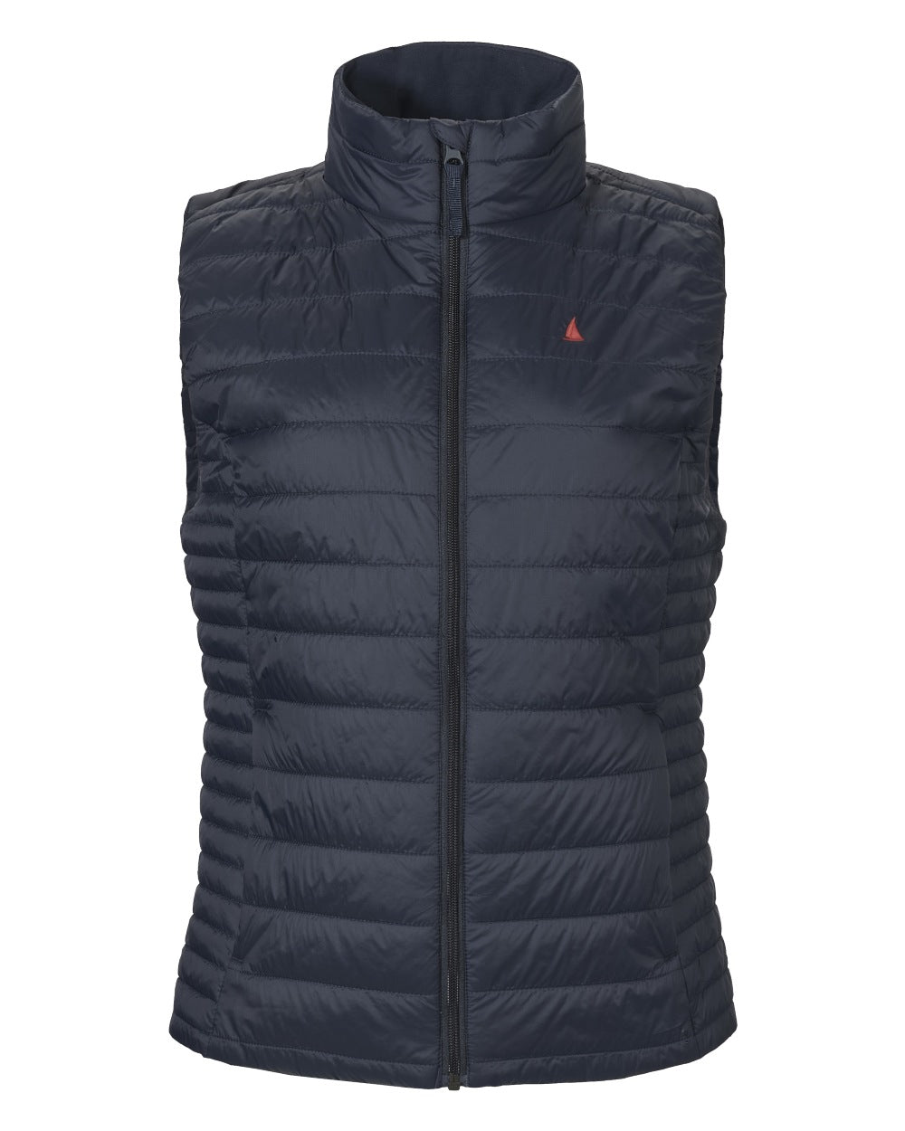 Navy Coloured Musto Womens Original Lite Puffer Vest on white background 
