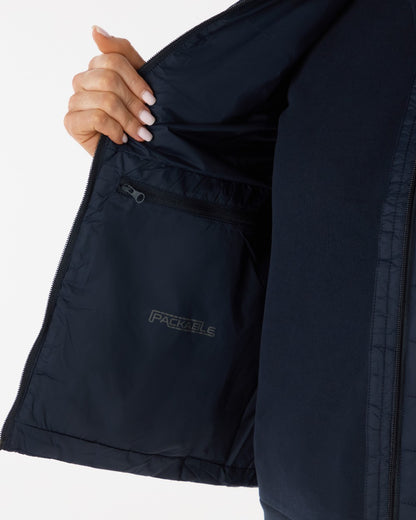 Navy Coloured Musto Womens Original Lite Puffer Vest on white background 