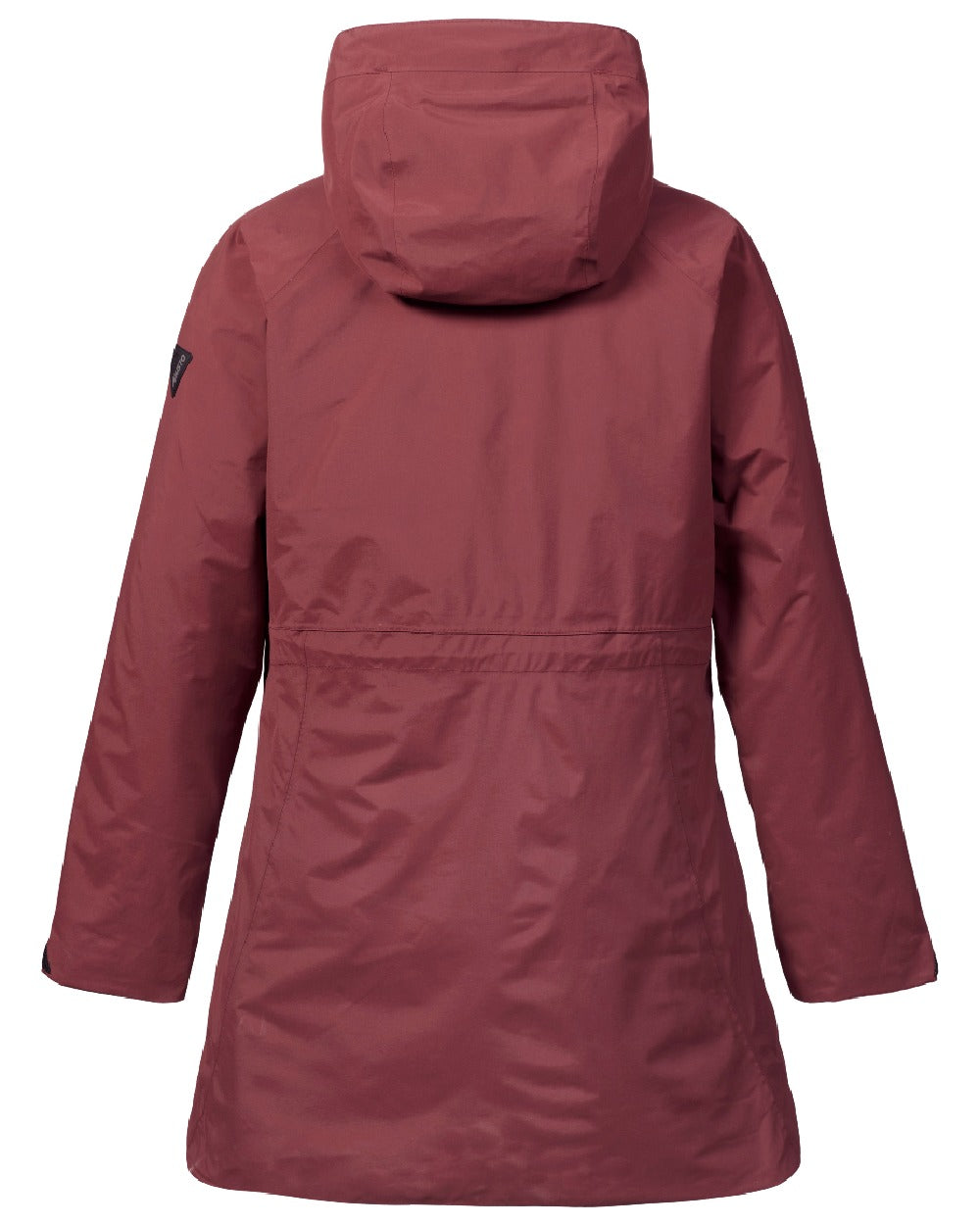 Windsor Wine coloured Musto Womens Primaloft 3 in 1 Parka on white background 