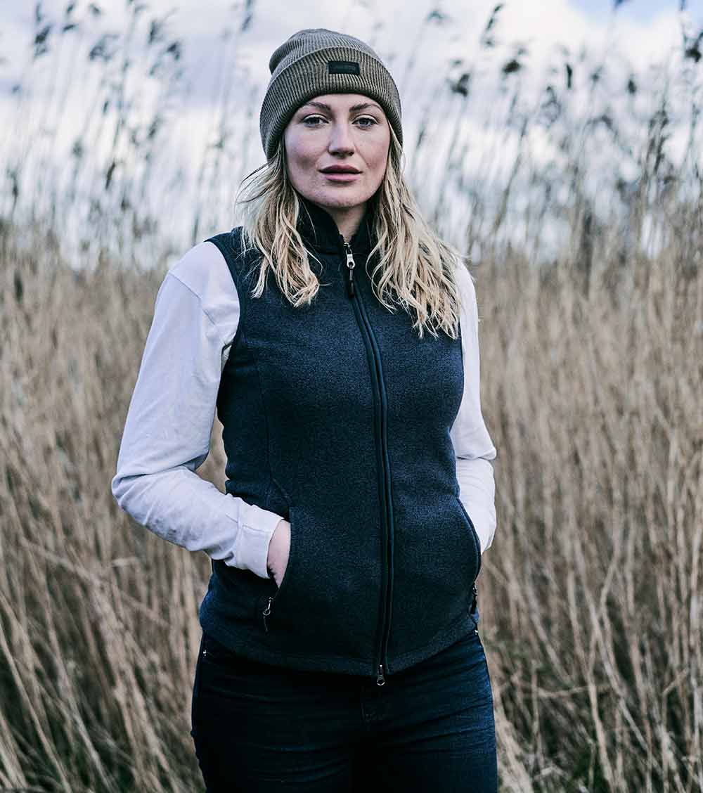 Ladies black fleece clearance gilet